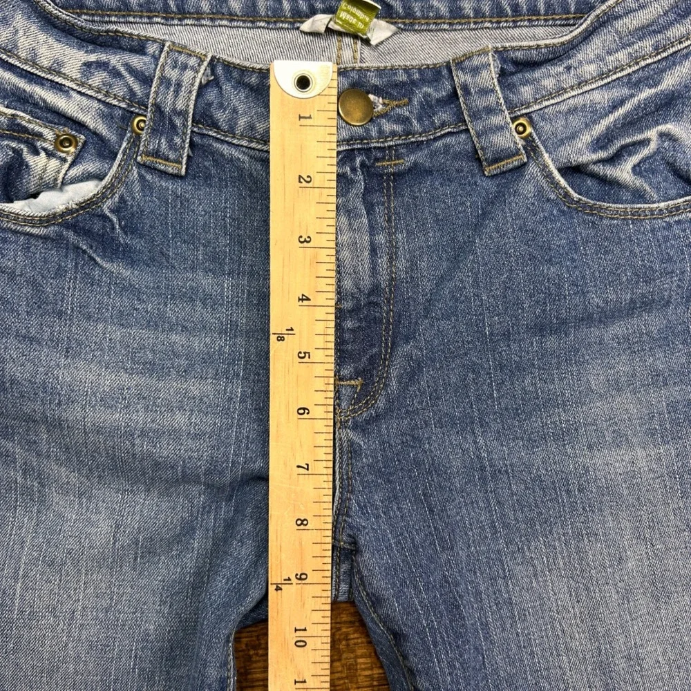 Garnet‎ Hill Womens 2 Straight Leg Jeans Medium Wash Blue Denim